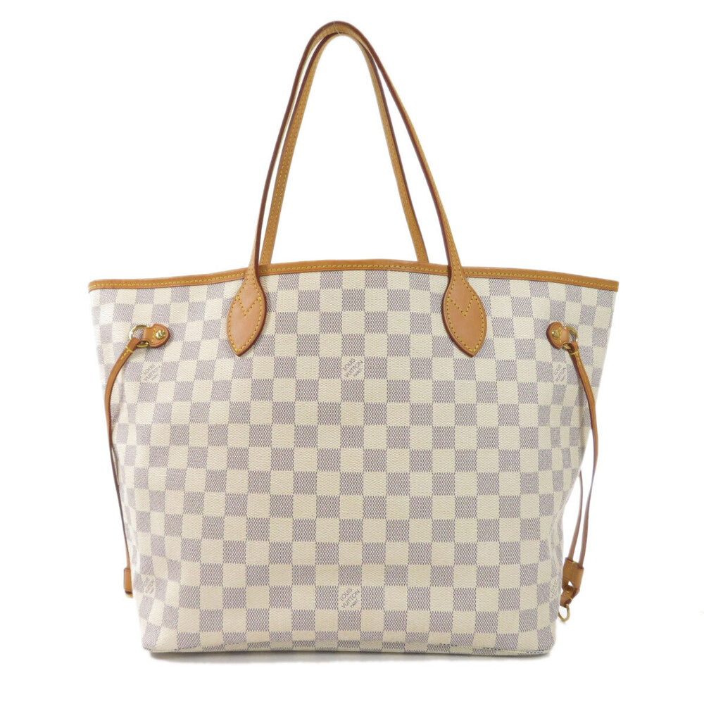 Louis Vuitton Neverfull Damier Azur White Tote Bag Canvas - Picture 11 of 11